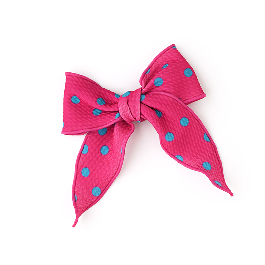 Evelyn Dot Clip Bow