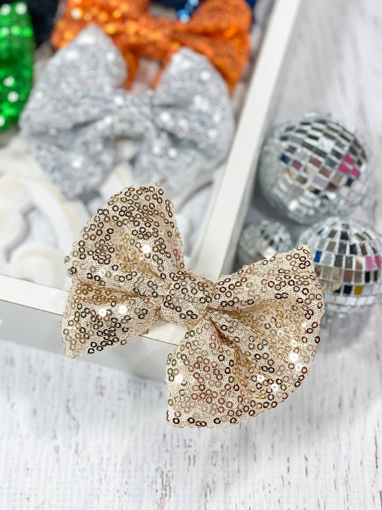 Fancy Sequin Hair Bow