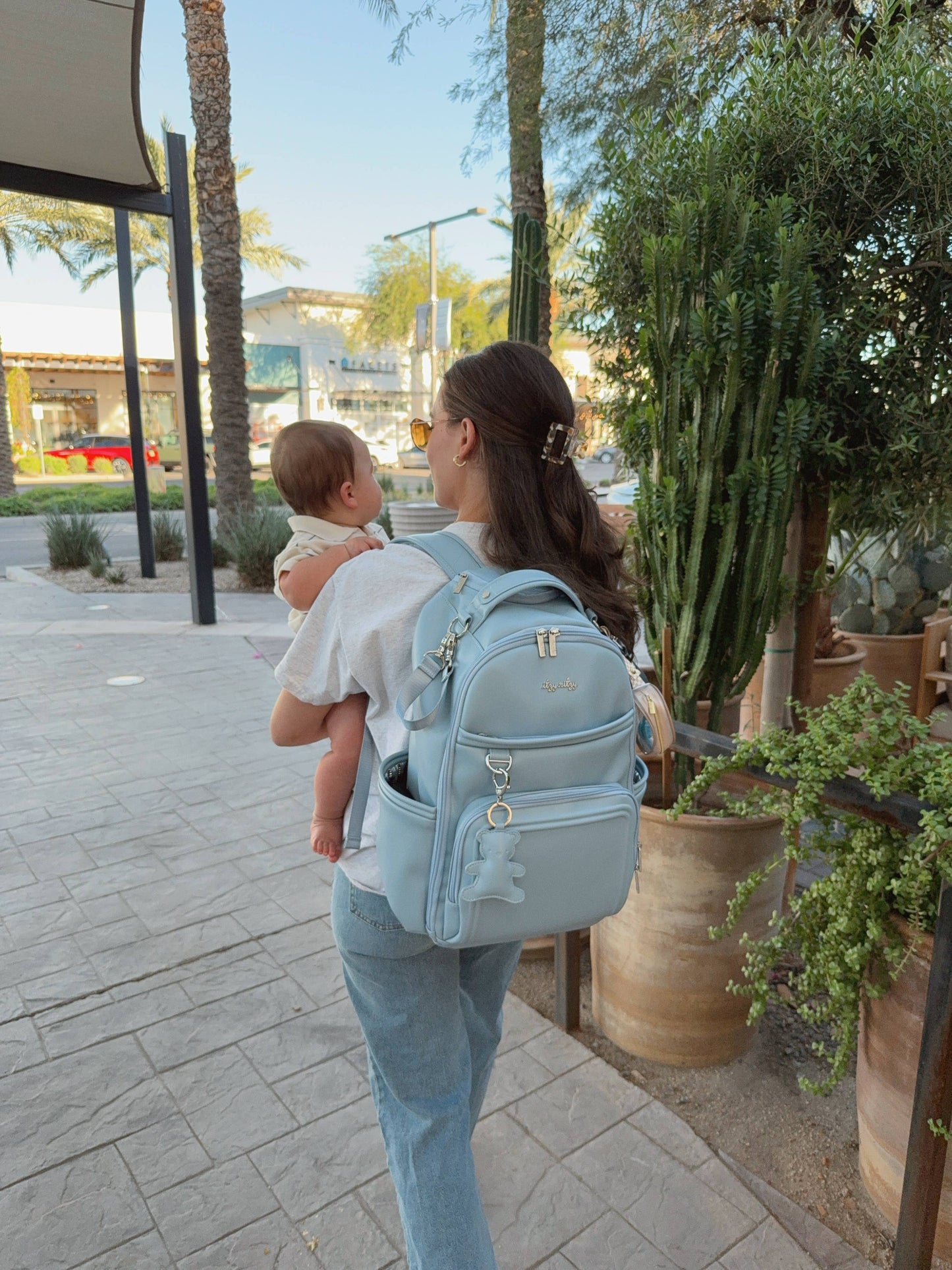 Teddy Blue Boss Plus™ Backpack Diaper Bag