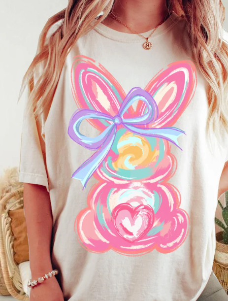 Brushstroke Bunny Tee