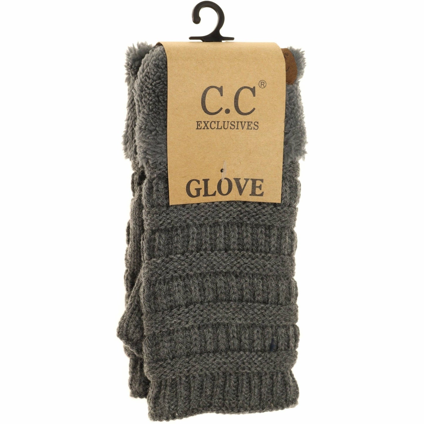 Fingerless Sherpa Lined Women's Gloves
