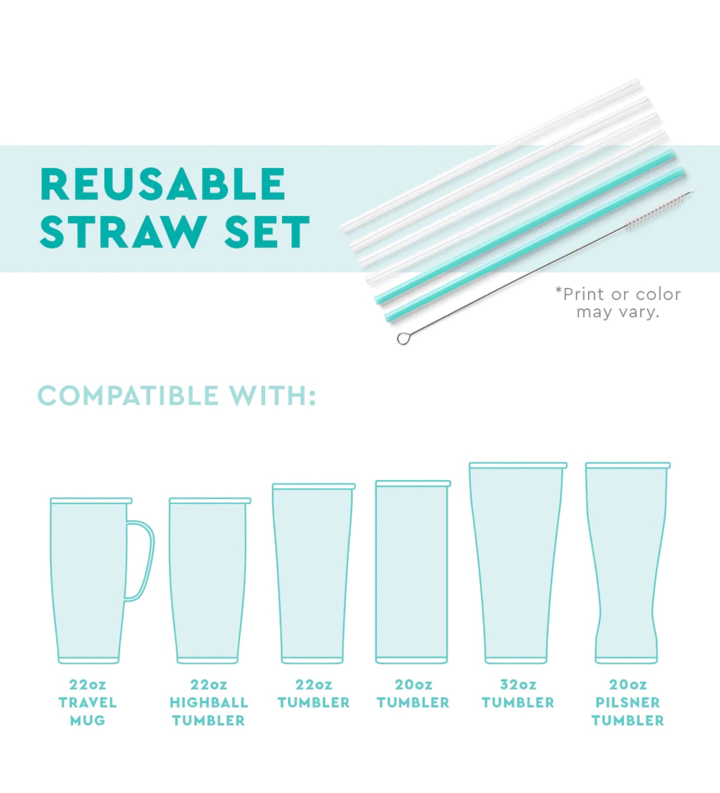 Cloud Nine Glitter Straws