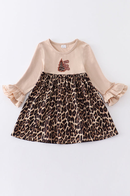 Leopard Christmas Tree Dress