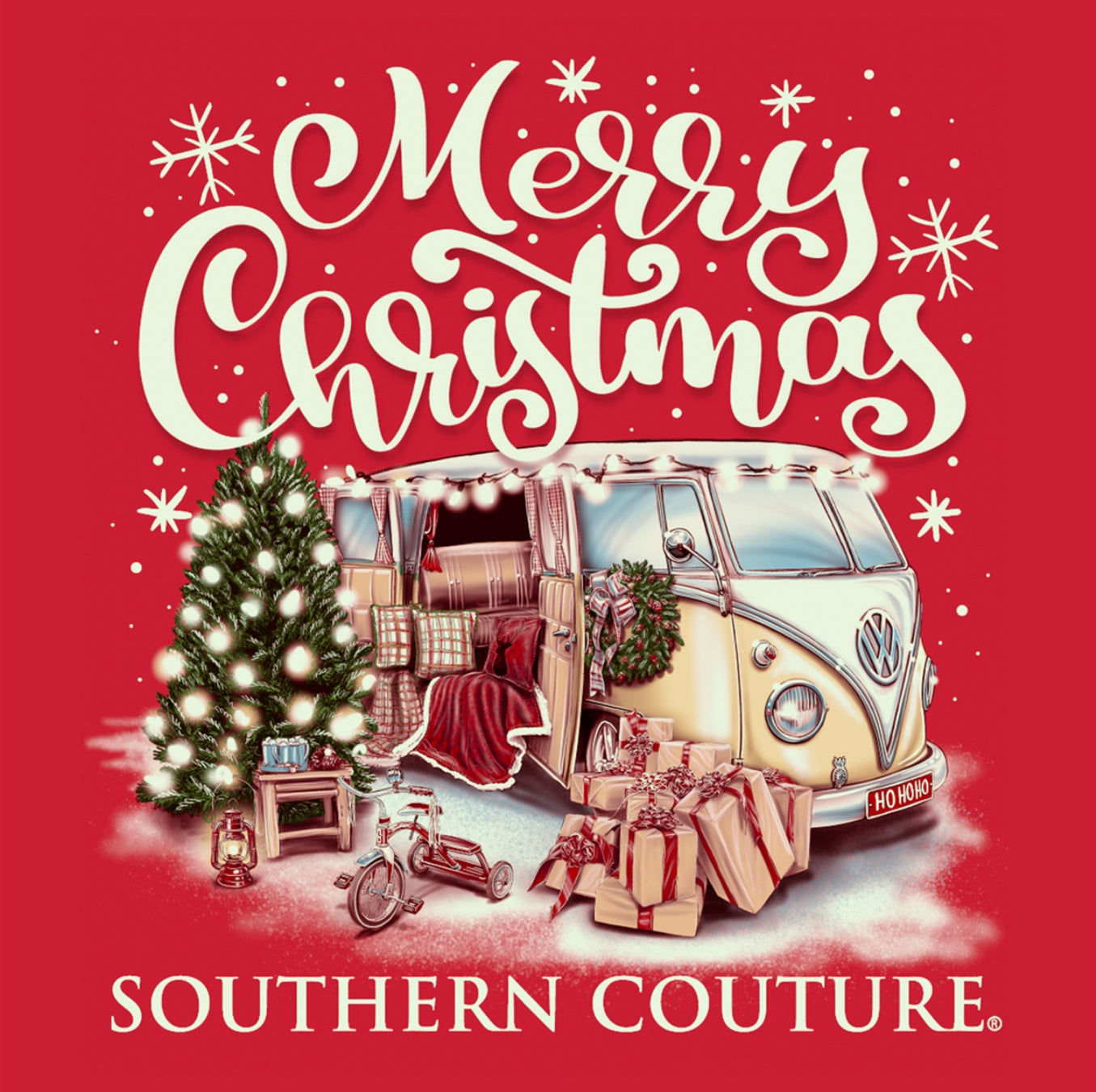 Southern Couture Merry Christmas Van