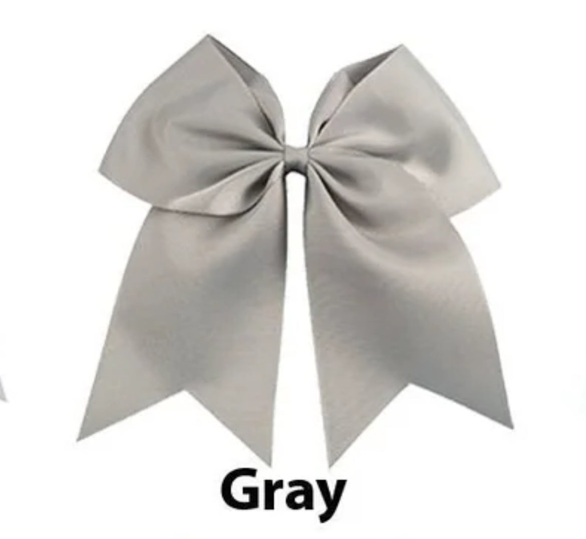 Cheer Bow with Ponytail Holder (7 Colors)