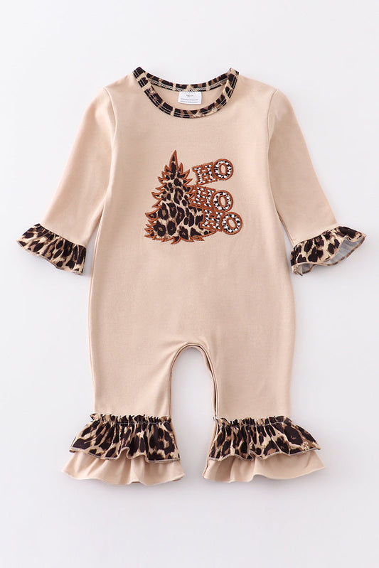 Leopard Christmas Tree Romper