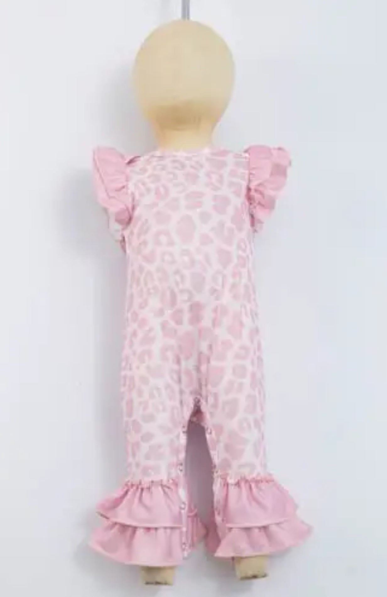 Blush Leopard Baby Romper