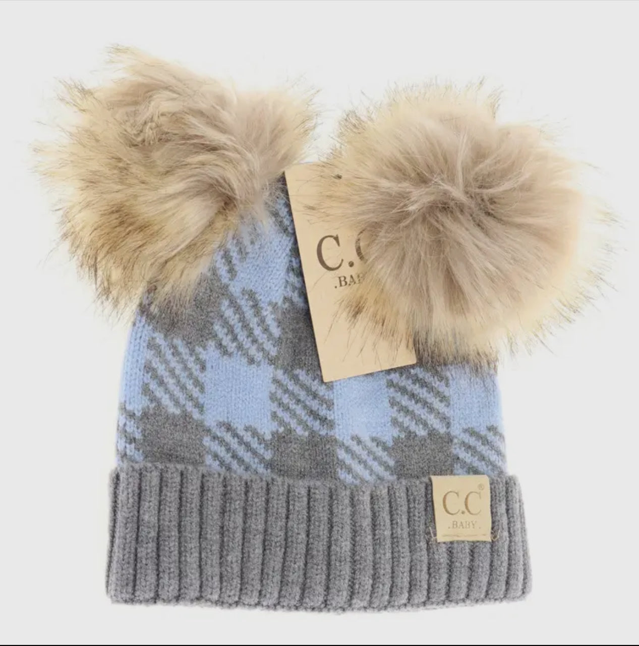 CC Baby Buffalo Check Beanie