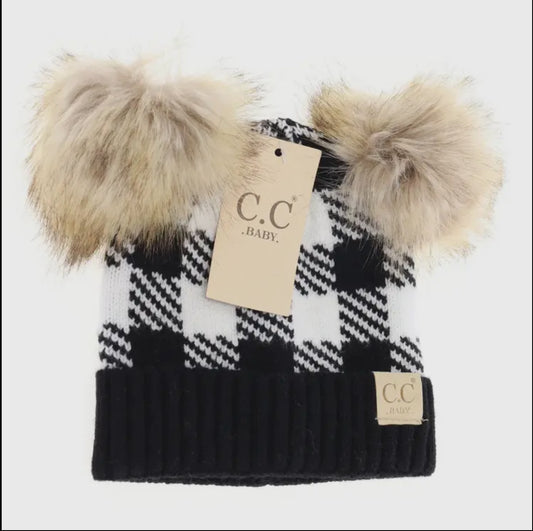 CC Baby Buffalo Check Beanie