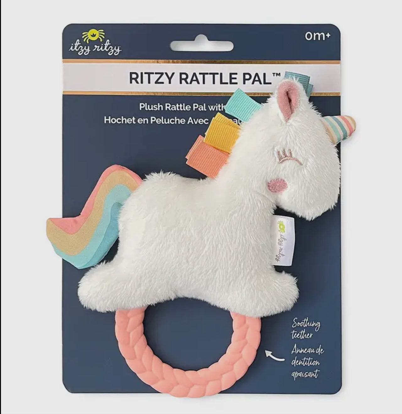 Itzy Ritzy Rattle Pal Plush Rattle with Teether