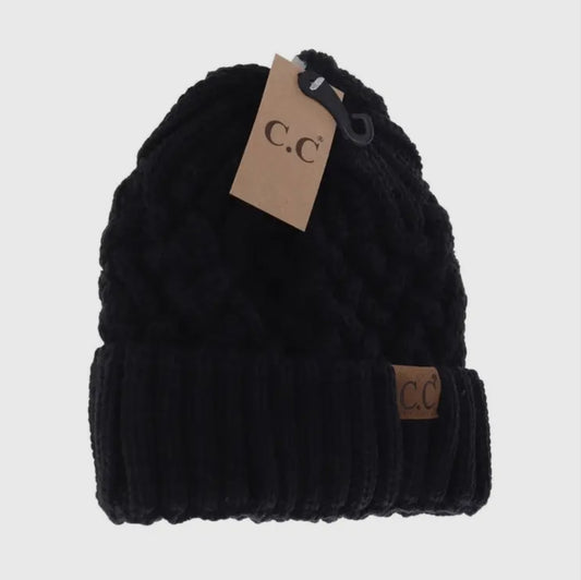 CC Lattice Knit Beanie