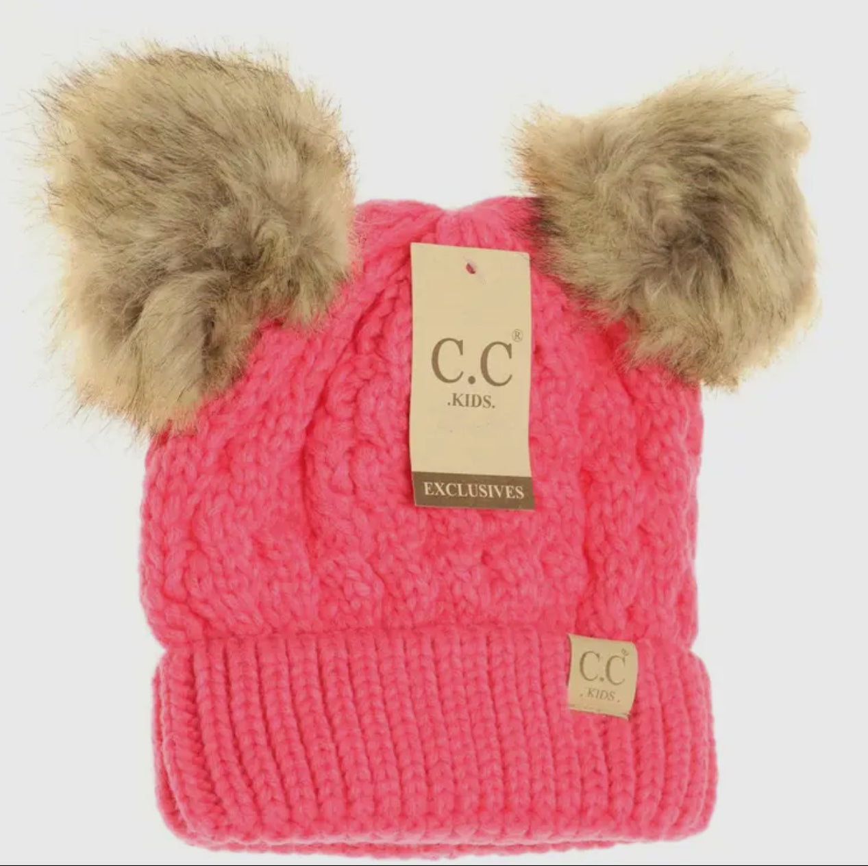 CC Cable Knit Kids Beanie