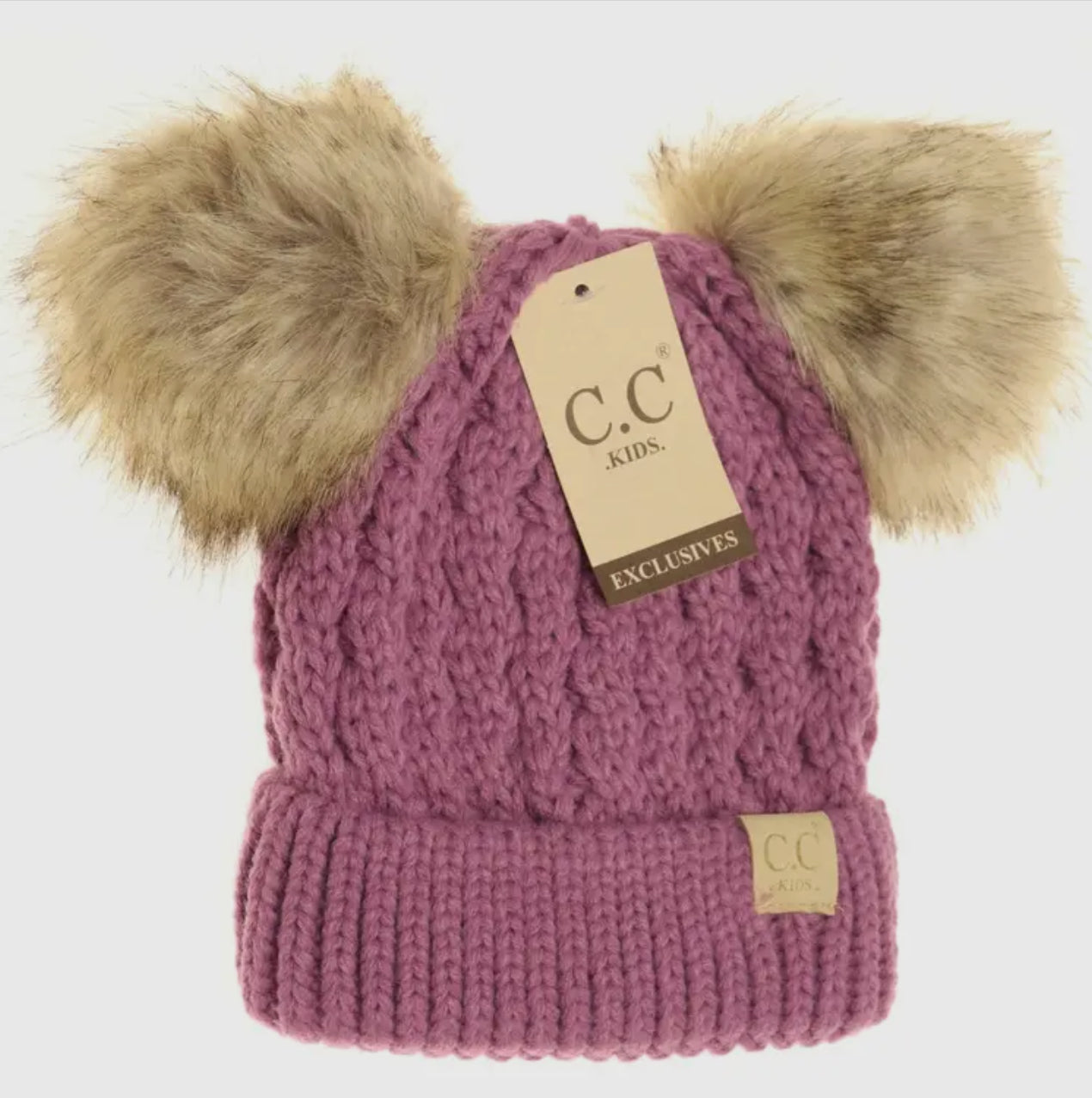 CC Cable Knit Kids Beanie