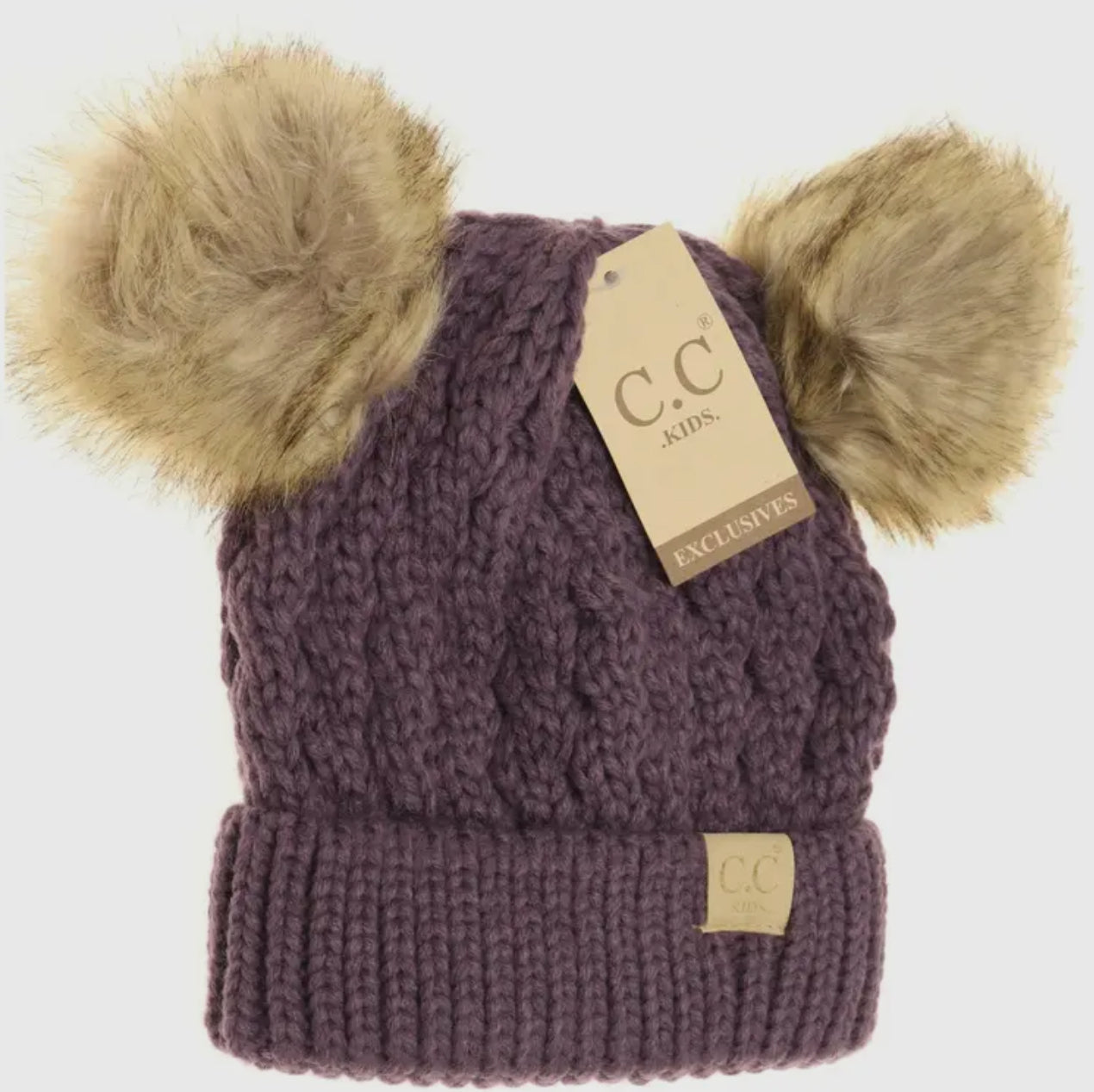 CC Cable Knit Kids Beanie