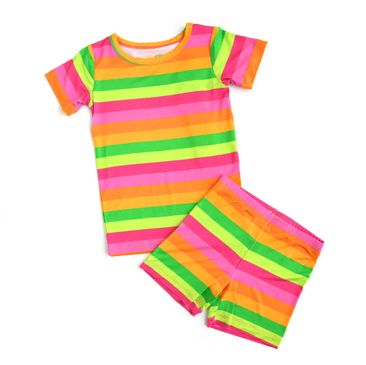 Stephanie Stripe Two Piece Shorts