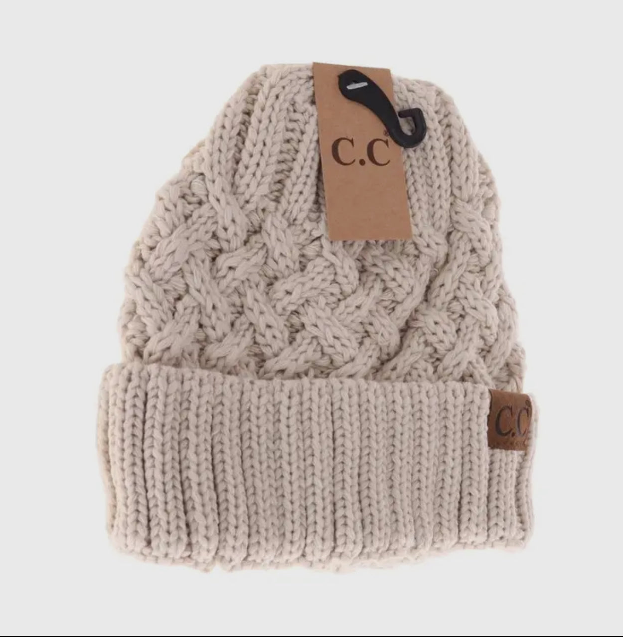 CC Lattice Knit Beanie