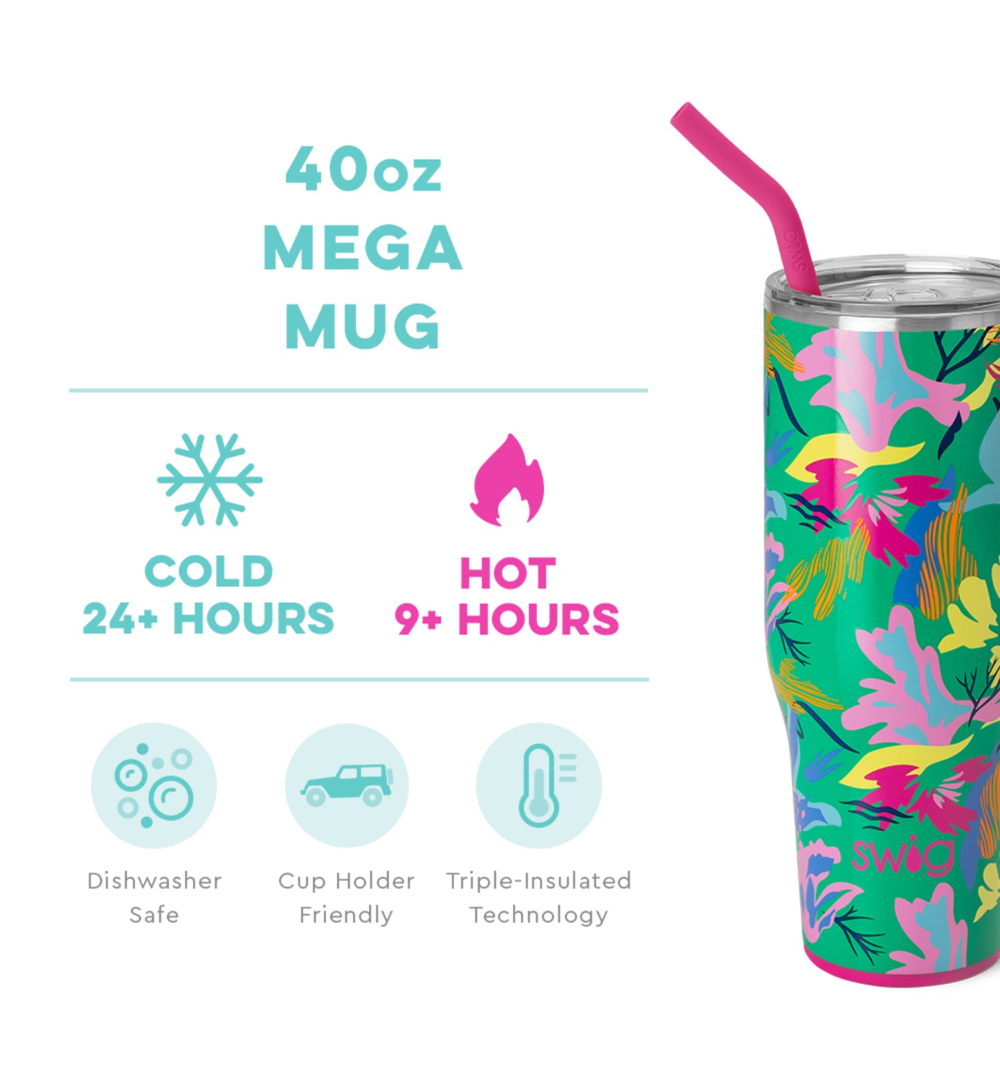 Swig 40oz Mega Mug in Paradise