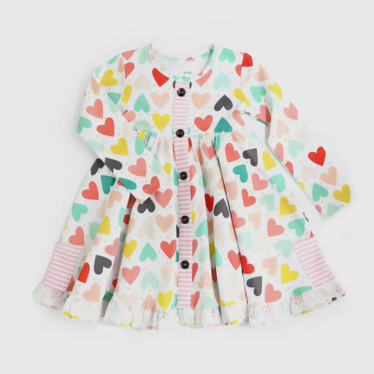 Jayde & Izzy BUTTON DRESS by Gigi & Max