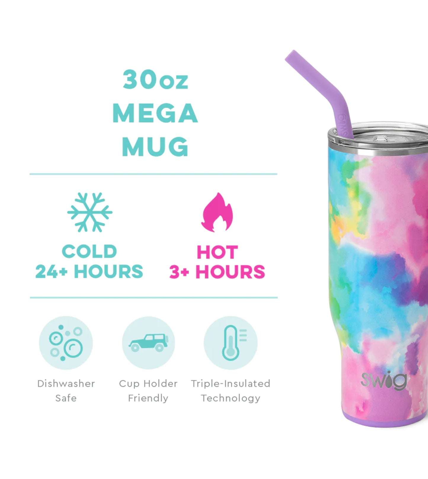 Swig 30oz Mega Mug in Cloud Nine