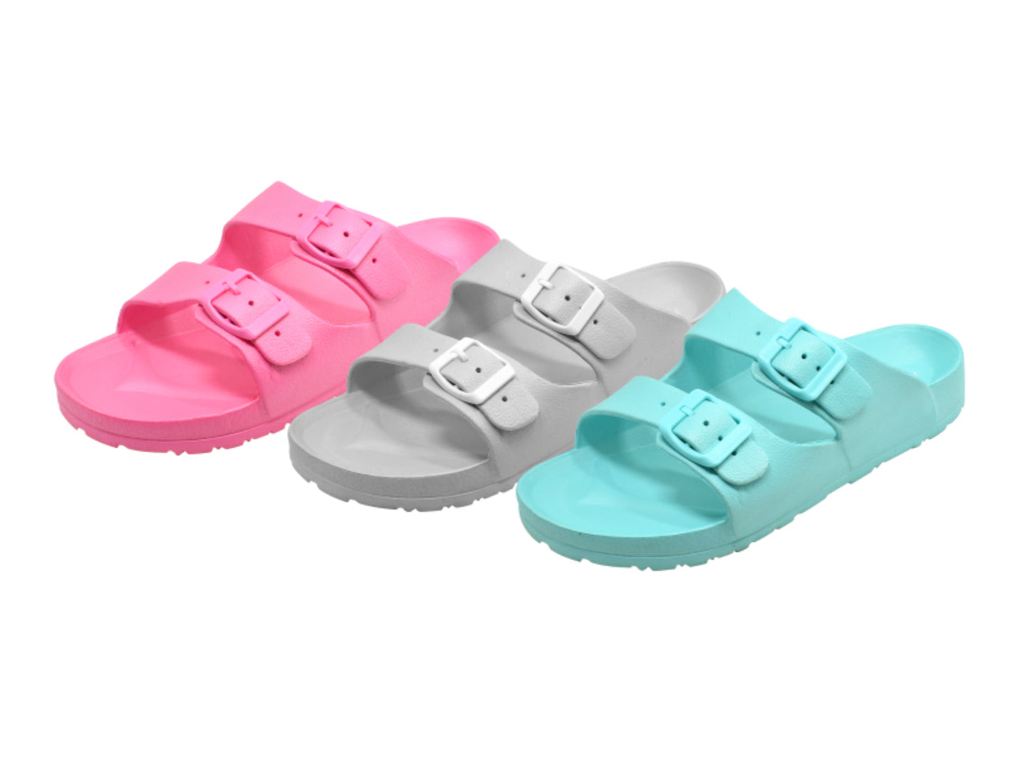 Girls Double Buckle Slides