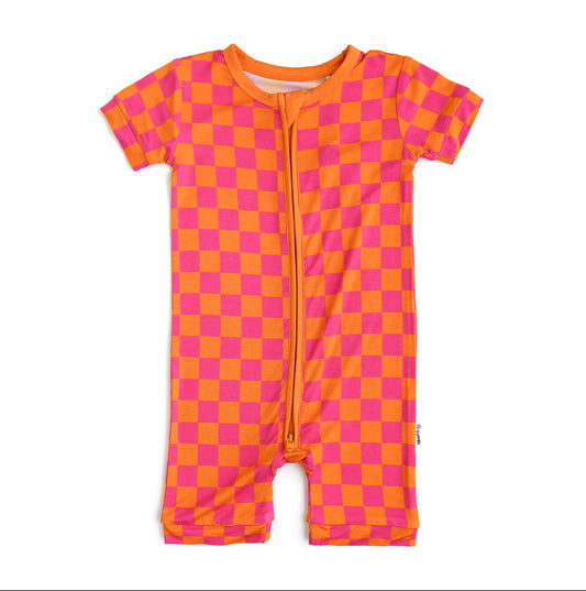 Eric Orange Shorty Zip