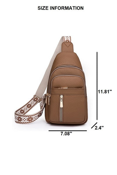 Vegan Leather Crossbody Sling