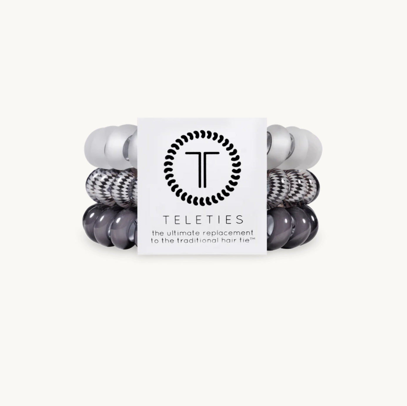 Teleties Silver Flames Hair Ties