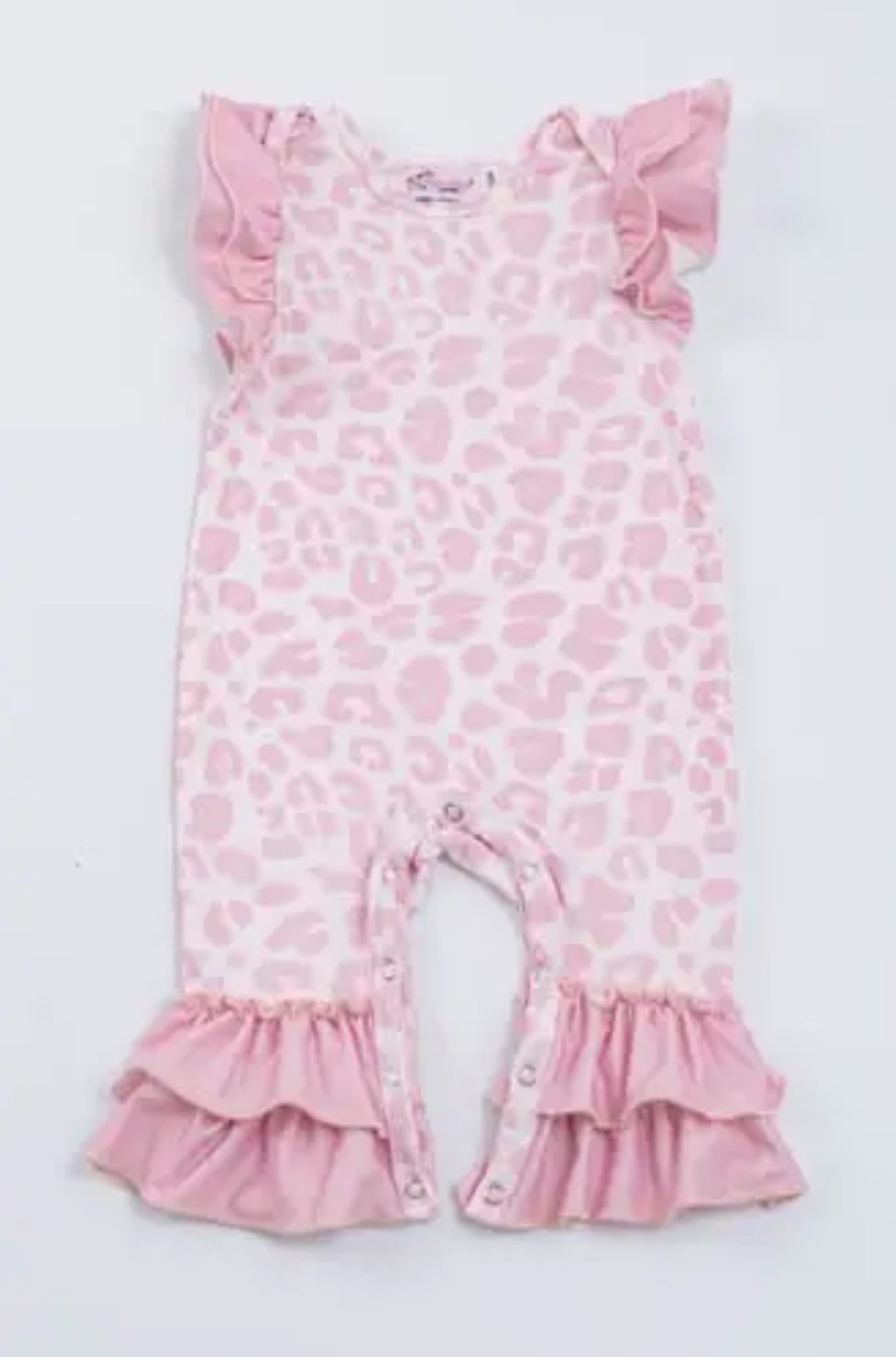 Blush Leopard Baby Romper