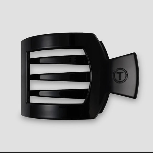 Teleties Jet Black Flat Square Clip