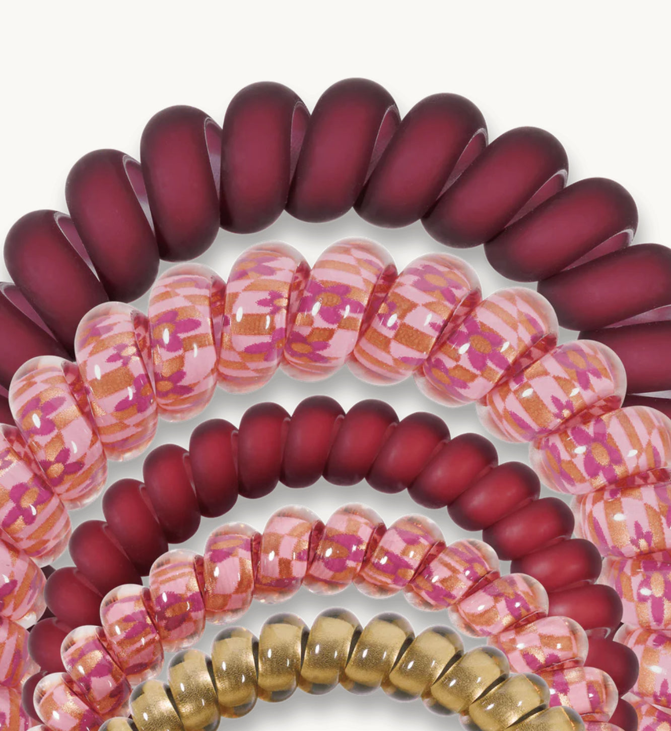 Teleties Burgundy Bliss Mix Hair Ties