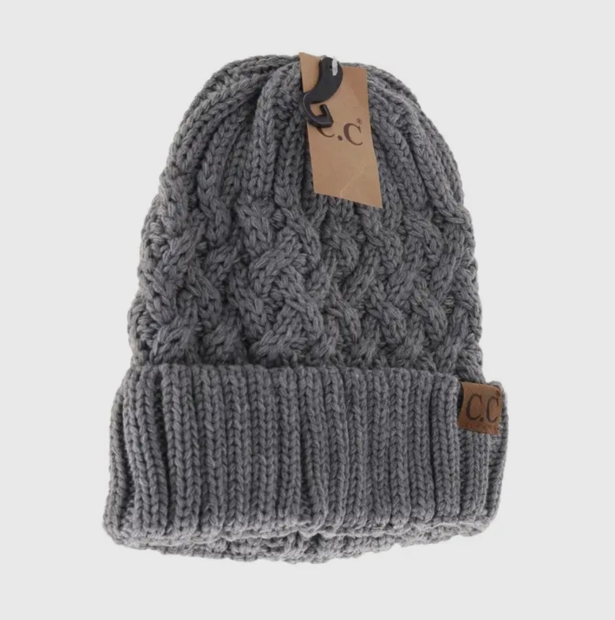 CC Lattice Knit Beanie