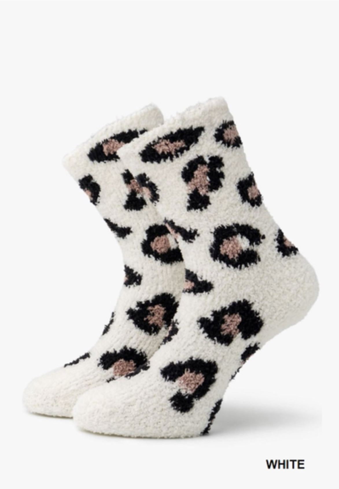 Leopard Fleece Plush Socks