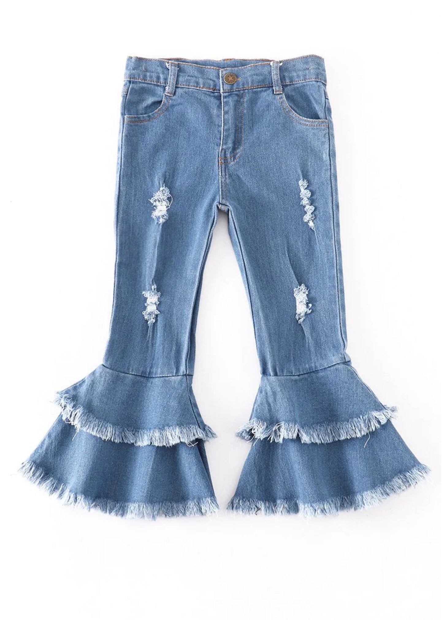 Girl’s Double Layered Denim