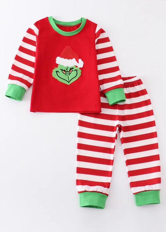 Boys Red Grinch Set