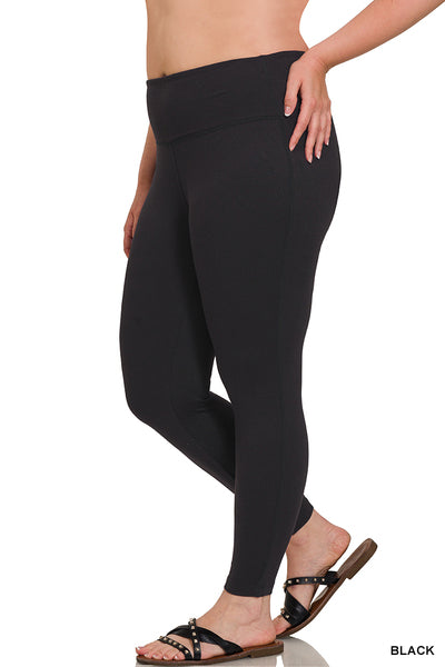 Microfiber Wide Waist Leggings (6 colors)