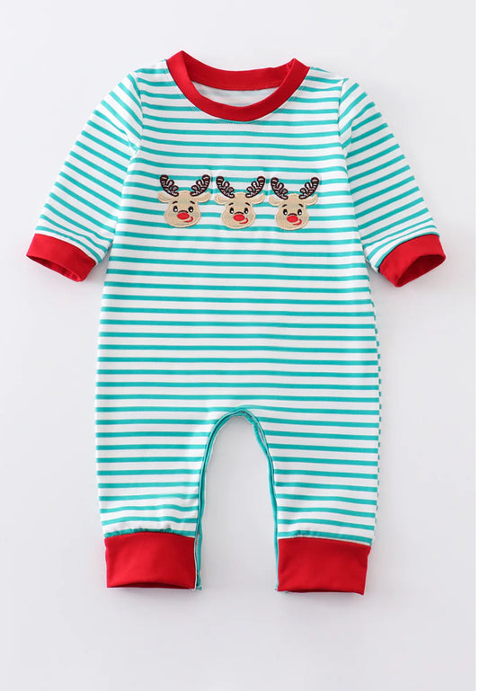 Boys Reindeer Romper