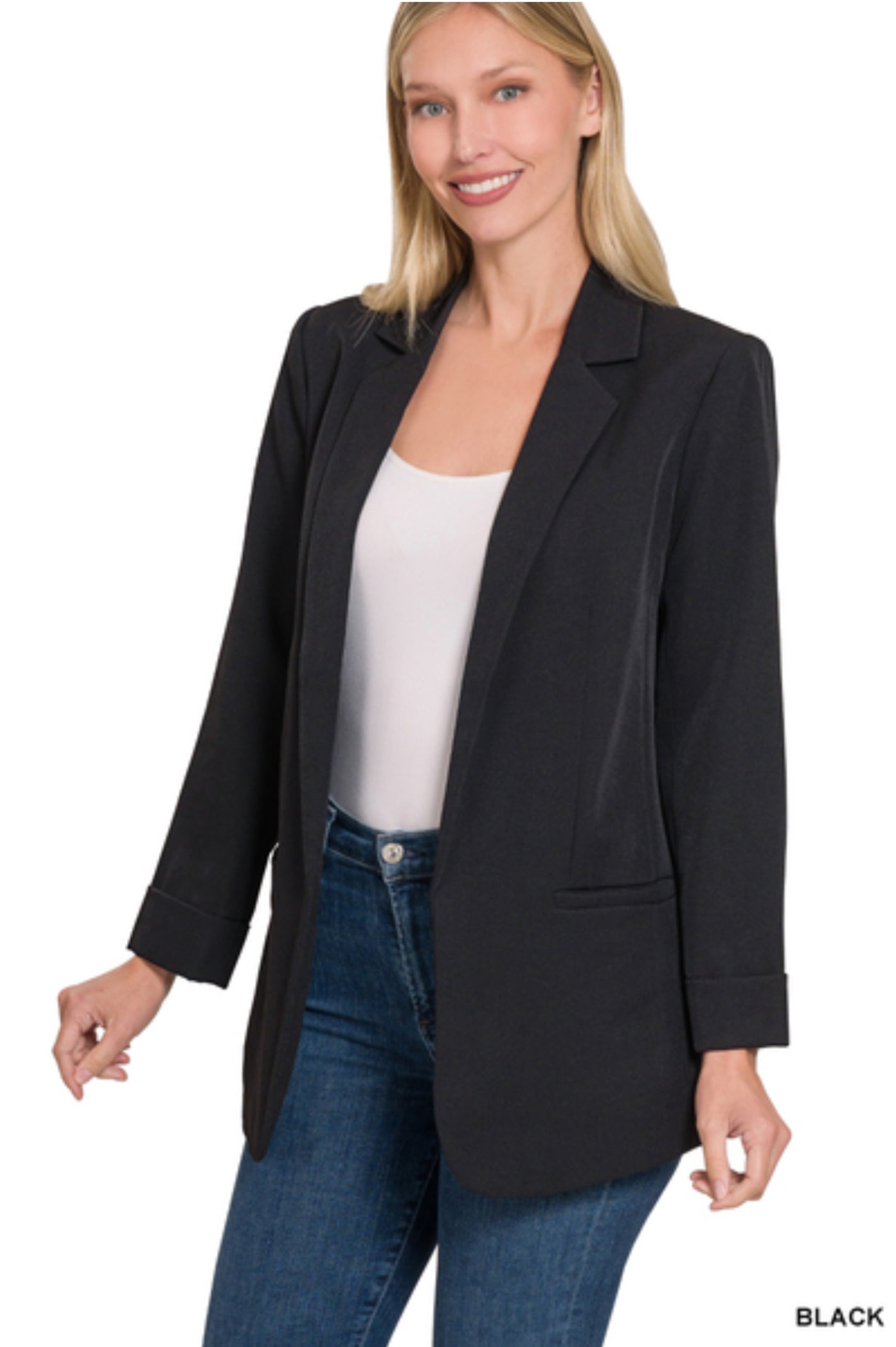 Open Front Blazer