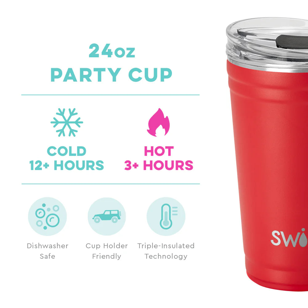 Swig 24oz Party Cup in Red