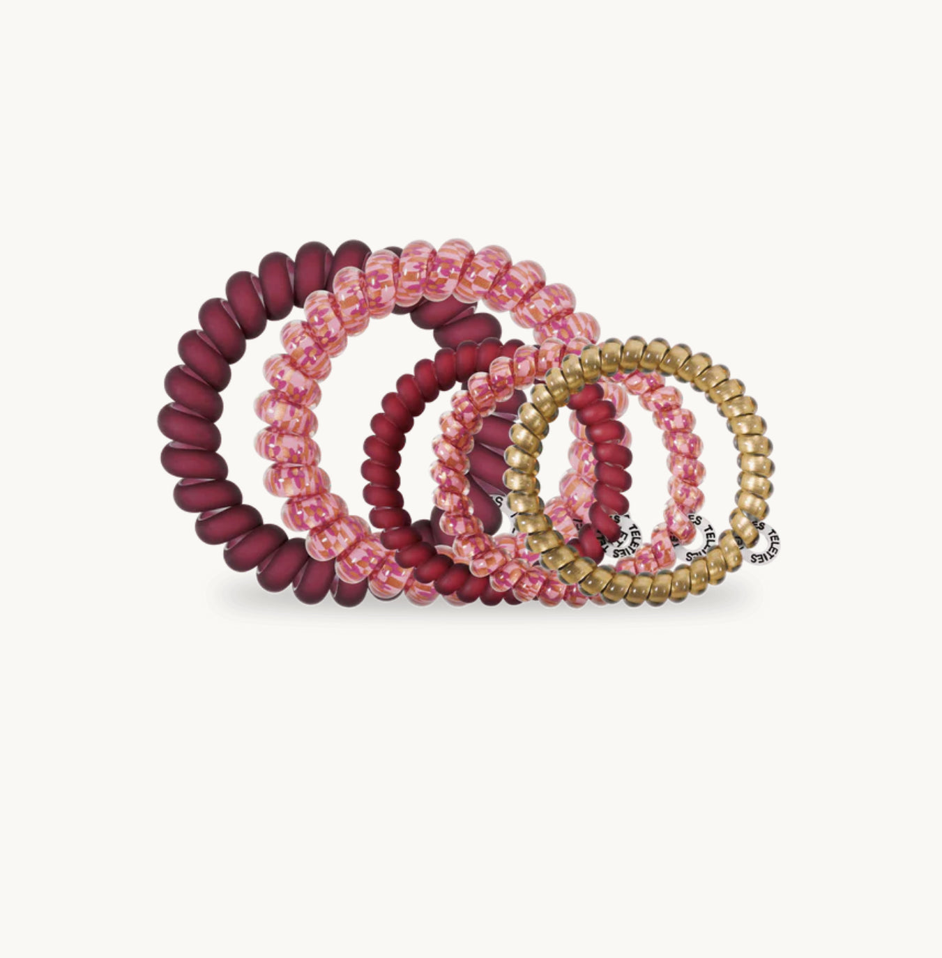 Teleties Burgundy Bliss Mix Hair Ties