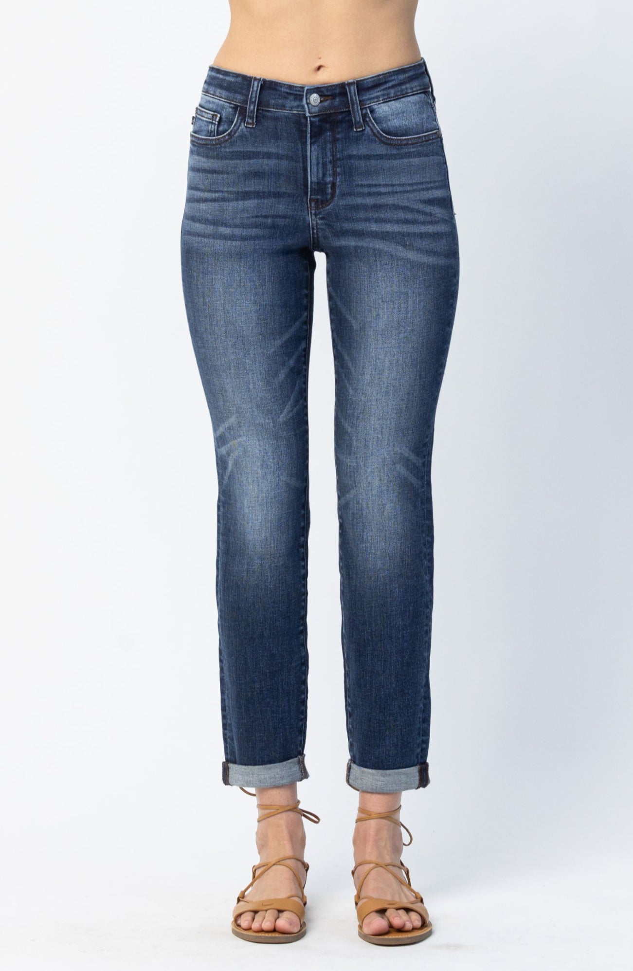 Judy Blue Basic Cuffed Slim Fit