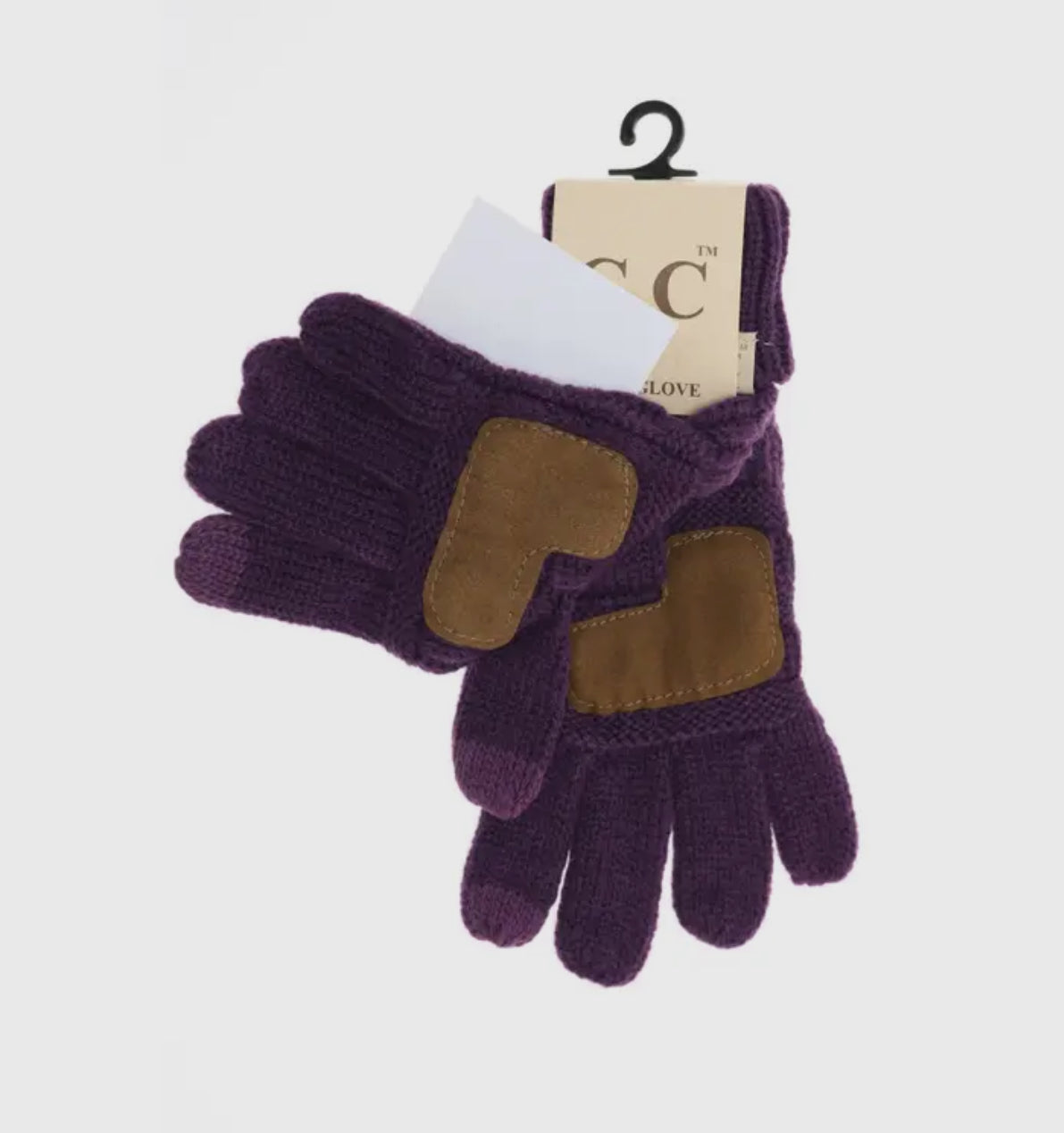 CC Cable Knit Kids Gloves