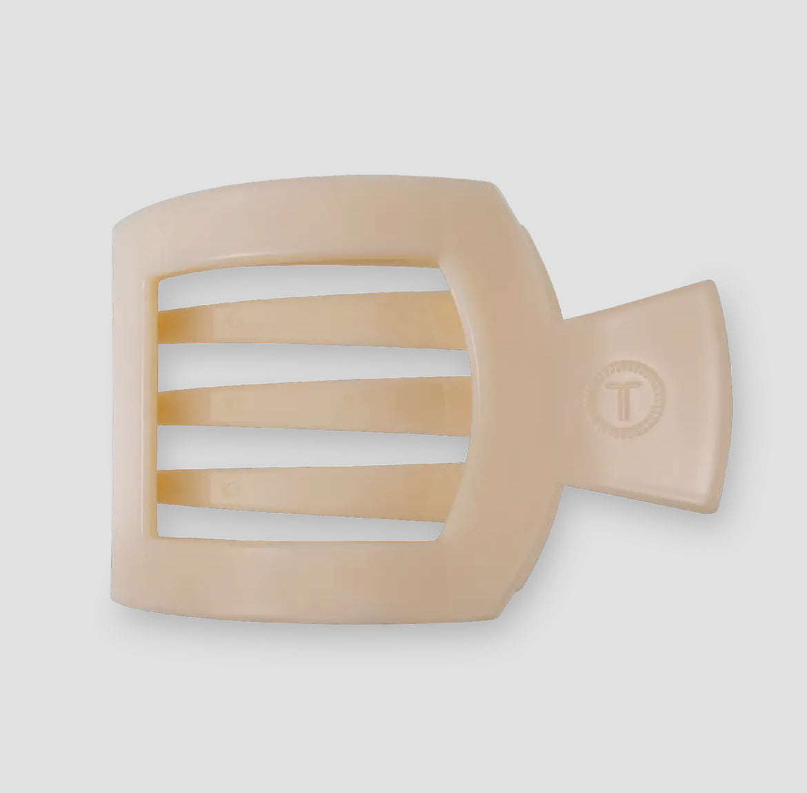 Teleties Almond Beige Flat Square Clip