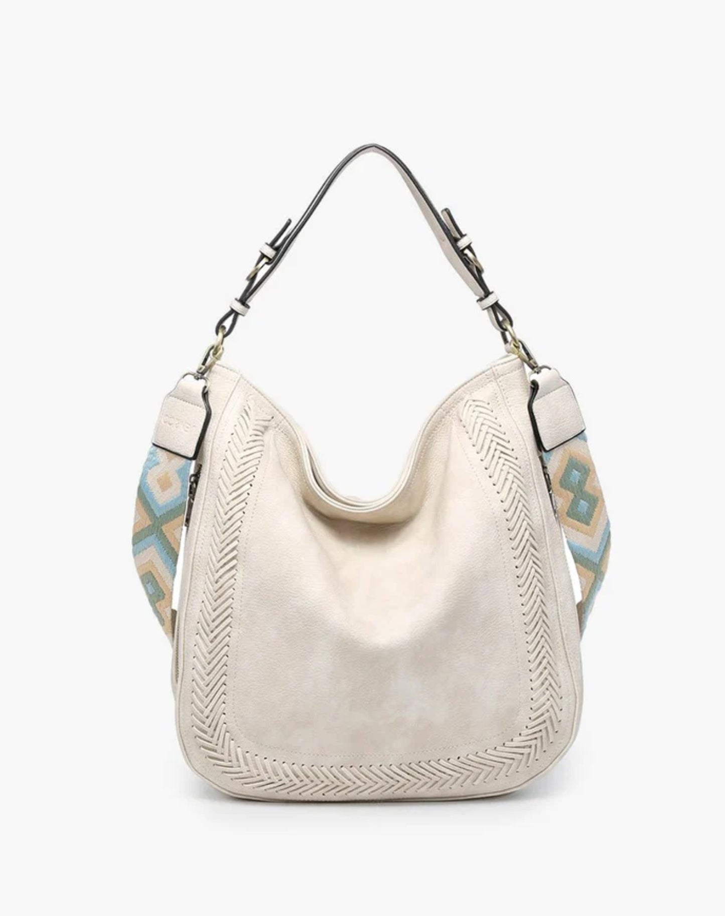 Aris Whipstitch Hobo/Crossbody w/ Guitar Strap (3 Colors)