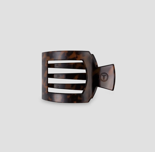 Teleties Tortoise Flat Square Hair Clip