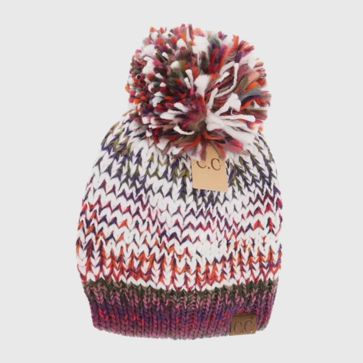 CC Multicolored Yarn Beanie