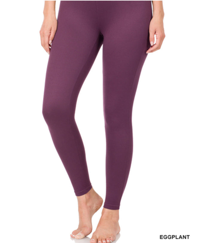 Microfiber Wide Waist Leggings (6 colors)