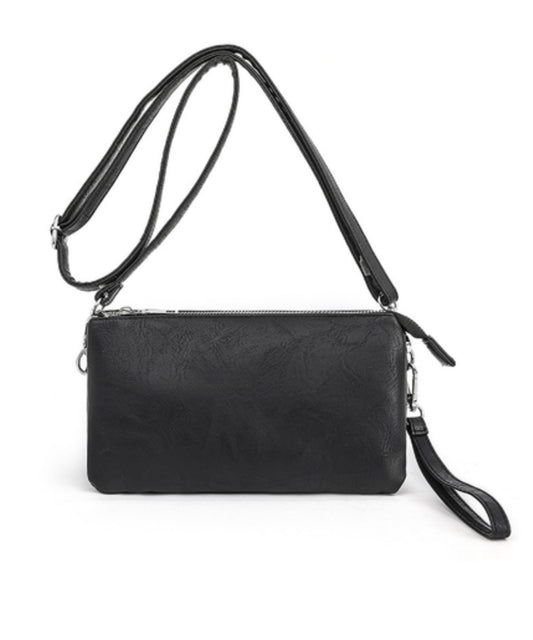 Vegan Leather Crossbody Clutch