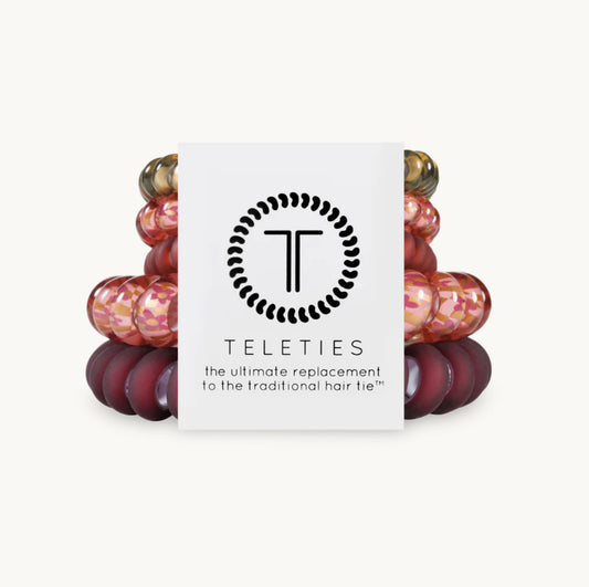 Teleties Burgundy Bliss Mix Hair Ties