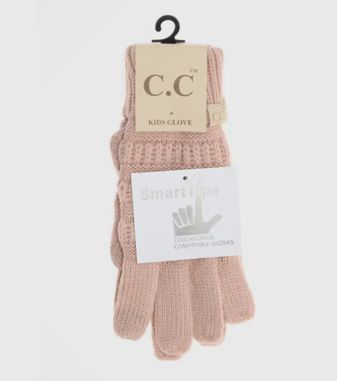 CC Cable Knit Kids Gloves