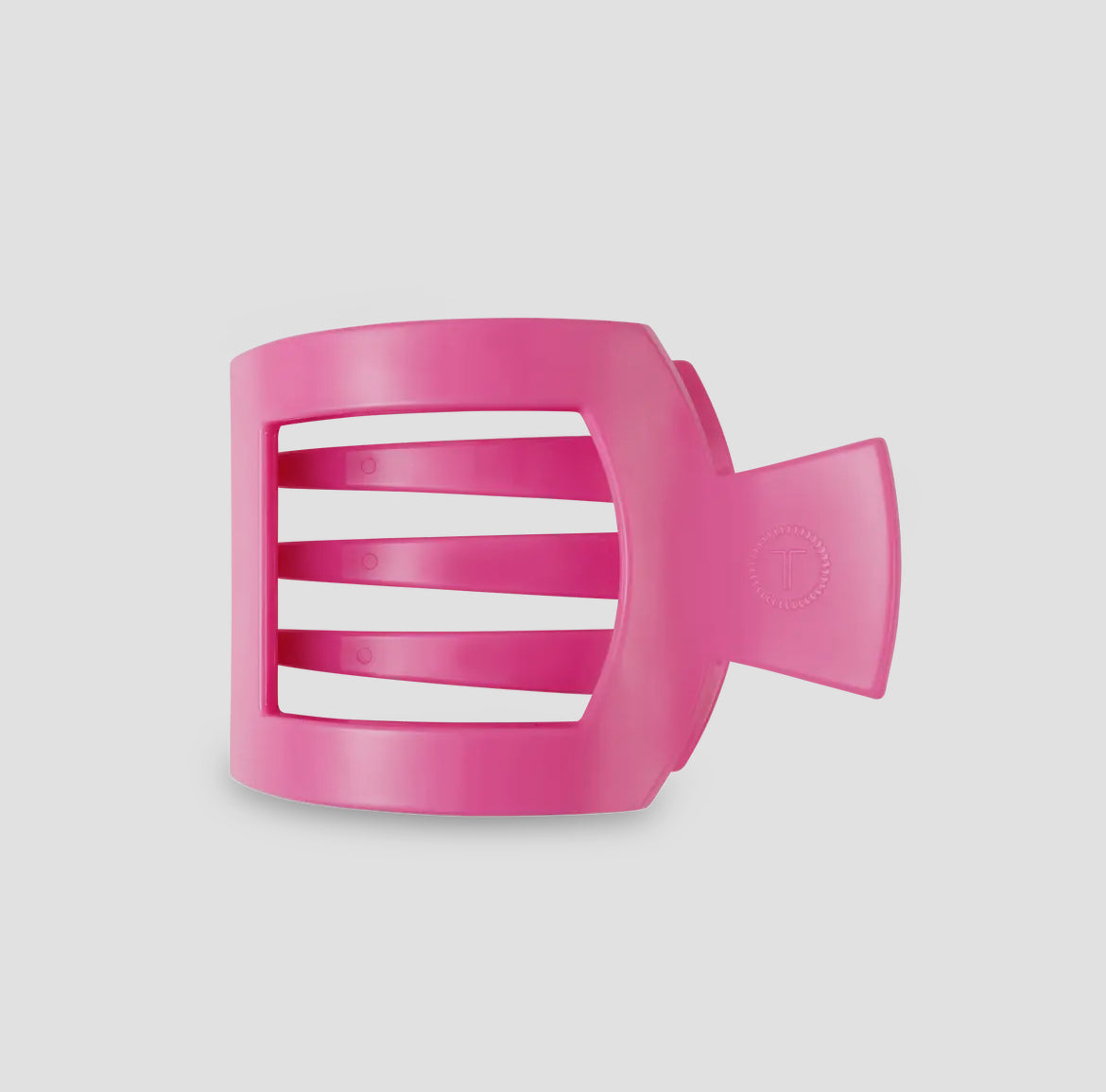 Teleties Paradise Pink Flat Square Hair Clip